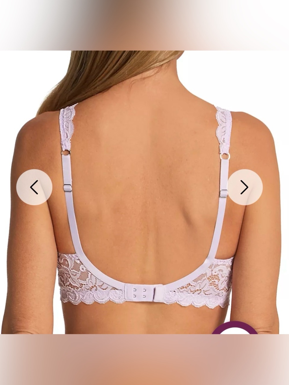 Hanro lilac lace bralette sz 32B NWOT - Picture 2 of 5